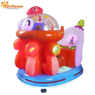 China 2017 new designed high quality plastic kiddie ride with attractive led lights for sale