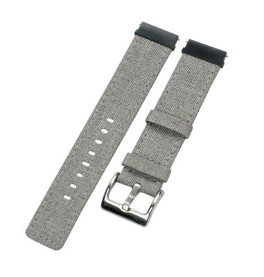 China Factory Price Canvas Single Watch Band Strap with Buckle Connector for Sports Smart Watch for sale