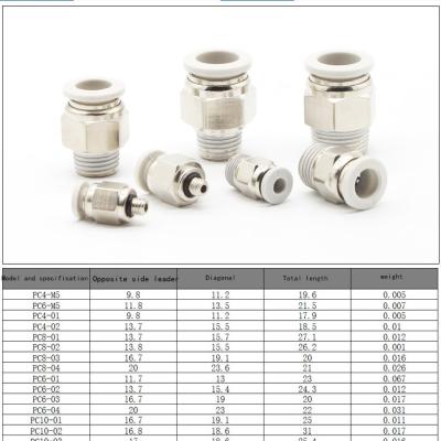 China Black Resin Resin Quick Connect Air Cylinder Pipe Pneumatic Straight Cylinder Joint Connector for sale