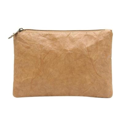 China Eco-Friendly Lady High Quality Retro Style Women Simple Tyvek Makeup Cosmetic Bag for sale