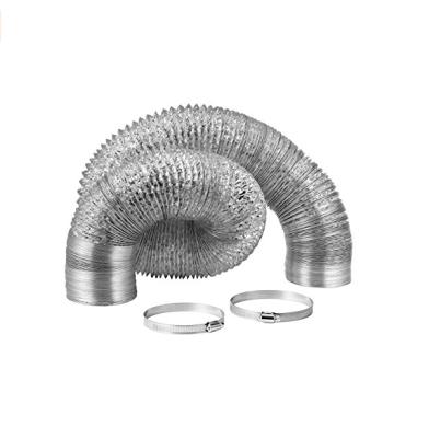 China No High Flexible And Compressible Aluminum Foil Round Single Or Double Layer Air Duct for sale