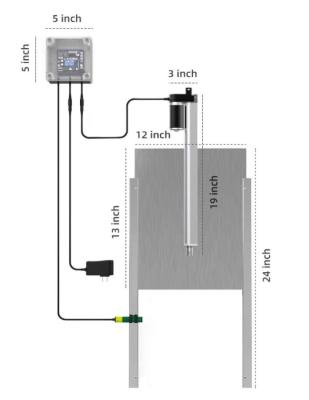 China 12v Light sensor hen house automatic chicken coop door opener controller for sale