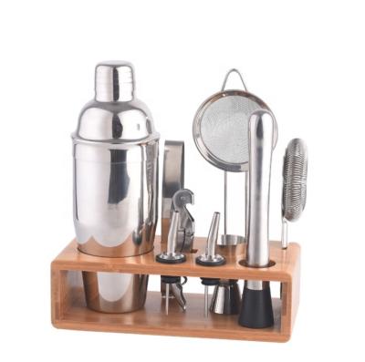 China Fast Delivery Stainless Steel Cocktail Shaker Mixer Set Bar Tool Barware Set Mixology Bartender Tool Kit for sale