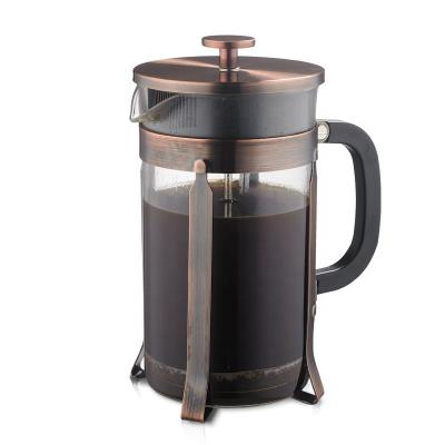 China WITH LID 800ML Stainless Steel French Press COPPER French Press for sale