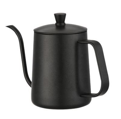 China WITH LID 600ml Matte Black Stainless Steel Hand Brew Coffee Maker for sale