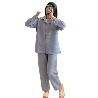 China Women's Comfort Wear Leisure Two-piece Suit Simple Natural Maternity Home Pajamas QUICK DRY Nursing Pregnant Women for sale