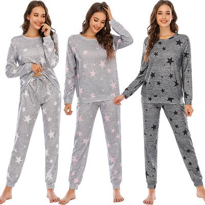 China Cotton Girls QUICK DRY Breathable Pajamas Set Home Wear Long Pants Fashion Comfy Home Casual U-neck Women's Long Pants for sale