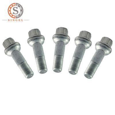 China 10.9 Grade Flower Stainless Steel Length M14x1.5 69.5 Lub Bolts Steel Bolts And Nuts For Mercedes Benz Wheel for sale