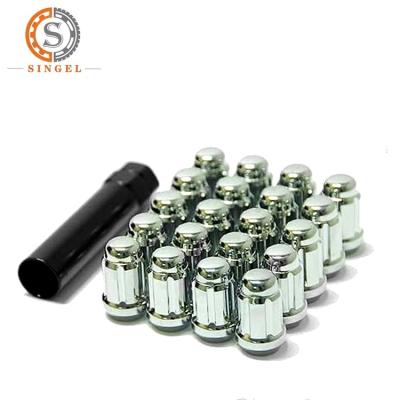 China Steel Bolts Wheels 12x1.25 Lug Nuts 6 Spline Tuner Conical /Cone Seat for sale