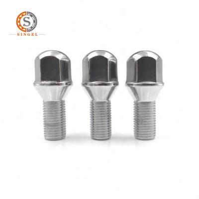 China Steel manufacturer supply can be customized car lock wheel bolts gr5 for auto wheel car hex 19, hex21 for sale