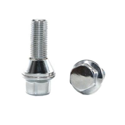 China M12x1.5 Bolt, Car Nut Wheel Length For Car Chrome Plated, Wheel Nuts Bolt Flange 19/20/22/27, Taper 60 M12*1.5/M12*1.25/M14*1.5/ M14*1.25 for sale