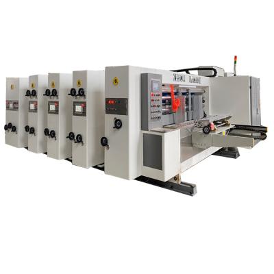 China Garment Shops Automatic Carton Box Feeder Flexo Printer Slotter Die Cutter Machine/Corrugated Box Making Machine for sale