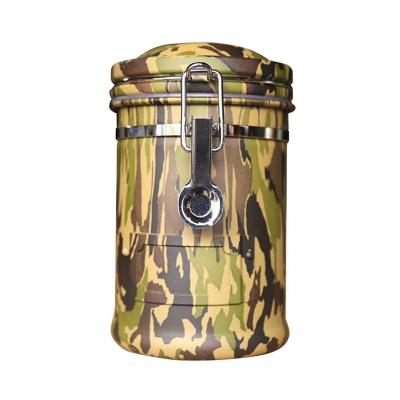 China Freshness Preservation Kitchen Decoration Camouflage Stainless Steel Food Storage Bottles And Jars for sale