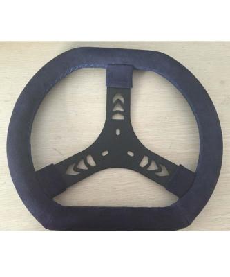 China Aluminum steering wheel (diameter 300mm) for racing kart 10x4.5-5 11X7.1-5 for sale