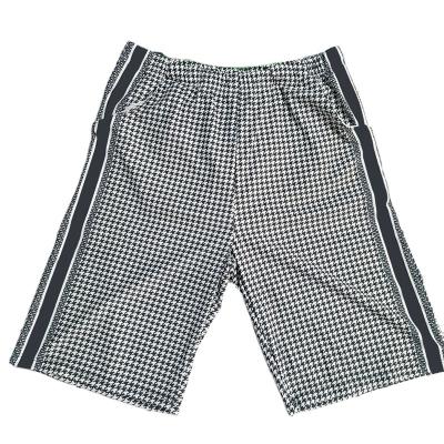 China Breathable Houndstooth Print Breathable Houndstooth Print Outdoor Men's Fashion Summer Waist Casual Beach Trunks for sale