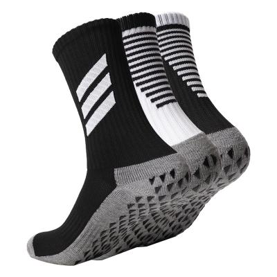 China Breathable Thicken Football Socks Men Women Plain Silicone Anti Skid Design Sports Stockings Fashion Teams Bottom Towel Socks for sale