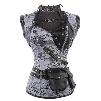 China cotton & Unique Gothic Girl Style Women's Ladies High Street Cool Street Sexy Hollowed Out Hip Hop Waist Belt Waistcoat Vest External Cool Hollow Out Polyester for sale