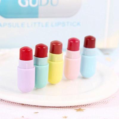 China GUDU brand women's makeup 5PCS capsule lipstick gift lasting waterproof popular women's cosmetics beauty ladies makeup for sale