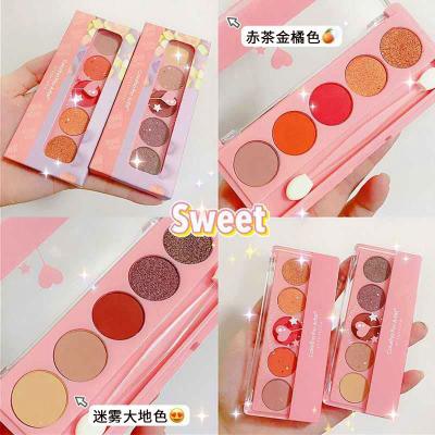 China Colorina Pro-Artist 5 Color Waterproof Eyeshadow Palette Long-Lasting Matte Pearlescent Stage Eye Makeup NO-Smudge Waterproof Eyeshadow for sale