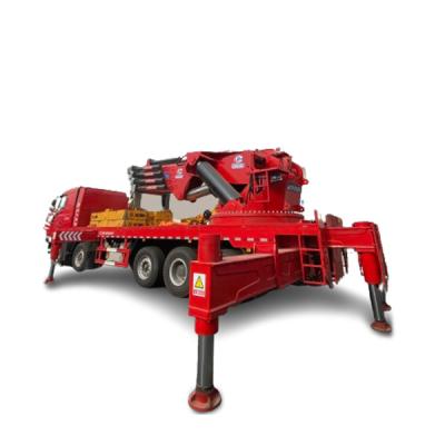 China 30 Ton Crane 28 Tons Rail Mounted Tower Crane 8 Section Boom Hydraulic Truck Crane for sale