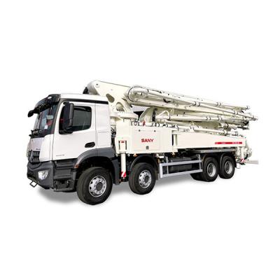 China Cement Transport Truck Mercedes Actros 47m Diesel Pump Concrete Boom Pump Truck for sale