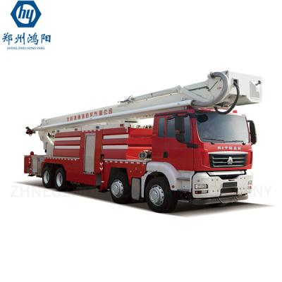 China Official Aerial Ladder Fire Truck Equipment 32 M Fire Fighter Vehicle 351 - 450hp for sale