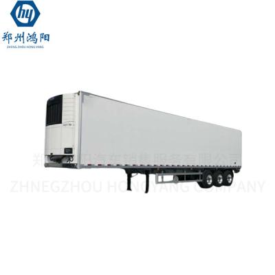 China Spacious And Fuel Refrigerated Semi Trailer For Dairy And Meat Distribution for sale