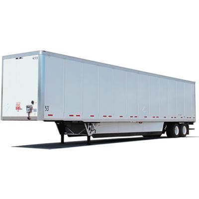 China Trailer Vehicle 40ft 53ft Enclosed Box Van Type Semi Trailer For Sale for sale