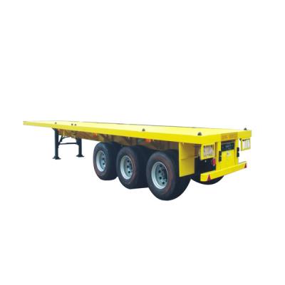 China 3 Axles 4 Axles 70 80 Ton Lowbed Semi Trailer Flat Transport Heavy Duty Equipment Extendable for sale