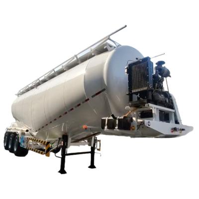 China Op maat gemaakte 60m3 3Axles Dry Bulk Cement Powder Tanker Pneumatische aanhanger Te koop