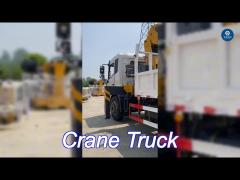 dongfeng euroⅴ 6ton chassis telescopic boom crane truck mounted remote controlled