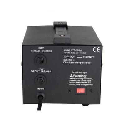 China Black Toroidal Standby Circuit Breaker Output 110 V 220V Step Up Down Voltage Converter Transformer for sale