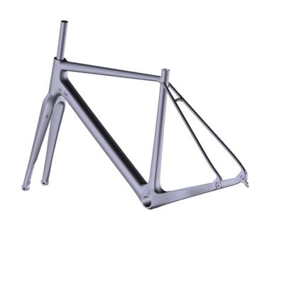 China Super Lightweight Mountain Bikes Carbon Fiber T800 UD Matt Finsihed BSA Gravel Bike Frame For Sale for sale