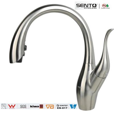 China Modern pull out kitchen mixer swan kitchen faucet for sale