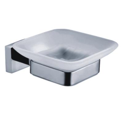 China Modern Square Shape Solid Stainless steel satin Shower Soap Dish Holder for sale