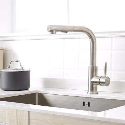 China New Design 360 Degree Rotatable Flexible Ceramic Cartridge Durable Kitchen Faucet for kitchen cabinets for sale