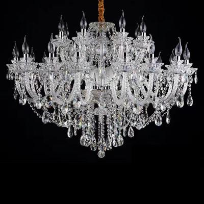 China Modern Luxury Crystal Chandelier Indoor Pendant Hanging Light Restaurant Decoration Living Room Crystal Lamp for sale