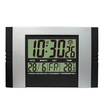 China CL108 Calendars Desktop Current Calendar LCD Display Hotel World Time Zones Multifunctional Electric Wall Clock for sale