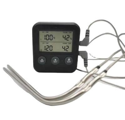 China Meat Thermometer with Dual Robe Thermometer Grill Digital Cooking Thermometer Meat Thermometer with Dual Probe for sale