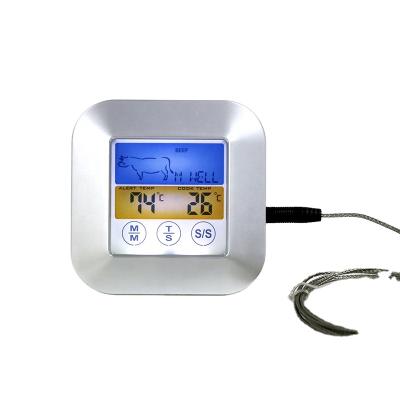 China 042 Touch Screen Kitchen Digital Heat Soup Dairy Sugar Oil Food Thermometer with Stainless Steel Probe for sale