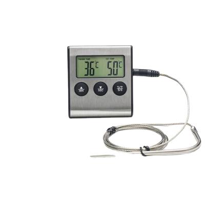 中国 Modern High Temperature Alarm Kitchen Food Oil LCD Instant Read Digital Cooking BBQ Thermometer with Stainless Steel Probe 販売のため