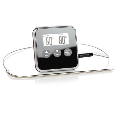 China Wholesale High Temperature Alarm Food Cooking Instant Read Digital Kitchen Meat Thermometer With Stainless Steel Probe Te koop