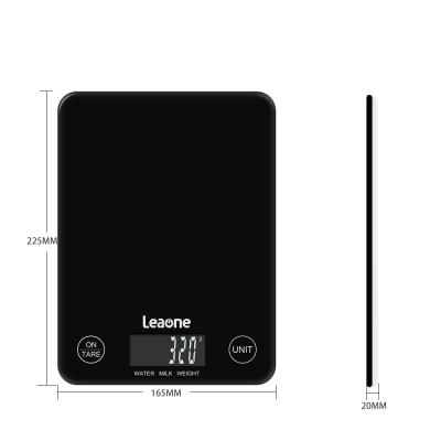 Cina WITH LID TS-EK20 ​​Factory Hot Selling Durable Tempered Glass Kitchen Scale Touch Screen Scale Amazon Zhongshan in vendita