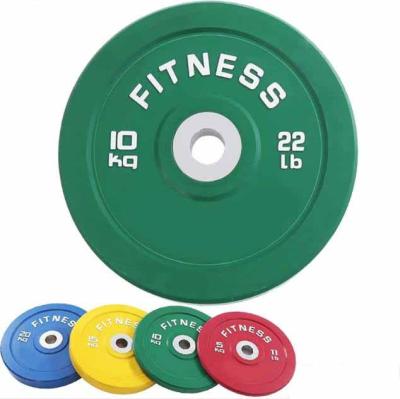 China Hot Selling Universal Weight Barbell Plate For Gym Fitness Gym Weight Plate Bumper Rubber Plate for sale