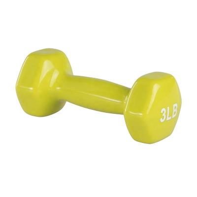 China Universal Hot Selling Vinyl Coated Easy Iron Dumbbell Grip Workout Indoor Use for sale