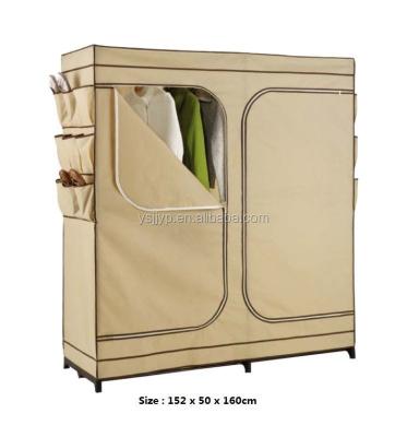 China Hot Selling Cheap Foldable Zipper Wardrobe Multifunction Multifunction Folding Nonwoven Cabinet for sale