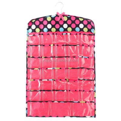 China Sustainable Household Essentials Pocket Hanging Jewelry And Accessories Organizer for sale