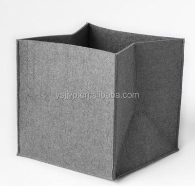 China Plain Canvas Foldable Cube Customized Viable In Storage Boxes for sale