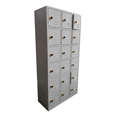 China (Height)Adjustable Metal Locker For School Office Gym Metal Storage Locker Cabinet For Employee Students Steel Locker With Door 18 for sale