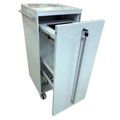 China Foldable Mobile Steel Filing Cabinet With Big Wheels OEM Steel Filing Cabinet With Handle Large Multi Function Steel Filing Cabinet for sale